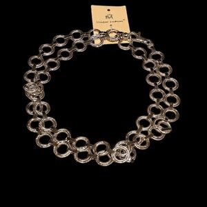 Silver Chain Link Udjustable Belt Or Necklace